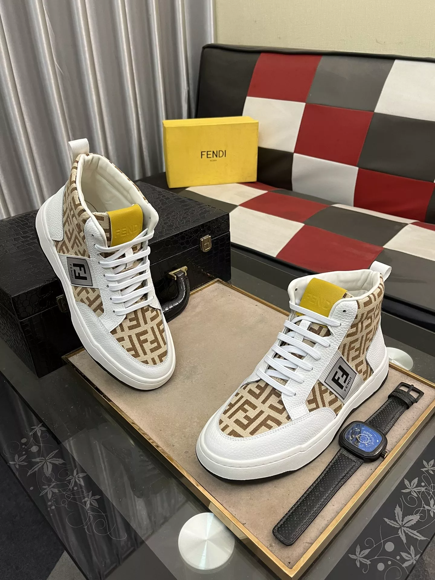 fendi high tops decontractees chaussures pour homme s_12b36561